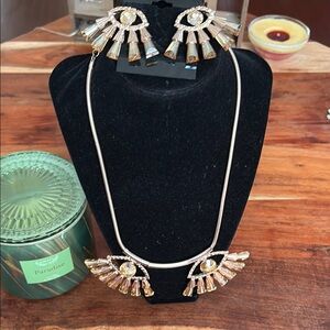Elegant Gold and Silver Jewelry Set